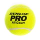 Набор мячей 3шт для большого тенниса Dunlop Pro BT-8380 салатовый - изображение 2