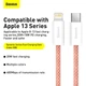 Кабель BASEUS Type-C to Lightning Dynamic Series Fast Charging Data Cable |1m, 20W| (CALD000003) 4757377 - изображение 4