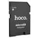 Перехідник із SD на MicroSD карт пам'яті HOCO TF to SD card holder. Black - зображення 1