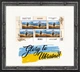 Фоторамка для марки F Done "Glory to Ukraine" 18.6-20.7 під марку 7.8-14.9 багет: DL1903-01 чорний зі сріблом (з антибліковим склом 2мм, паспарту біле, двп з ніжкою) EmojiFrame - зображення 1