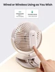 Настільний електричний вентилятор UGREEN USB-C MULTIFUNCTIONAL FAN #80907 із захисними ґратами та прищіпкою - зображення 5
