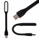 Портативна USB лампа підсвітка для ноутбука Led Plastic Light Black - изображение 3