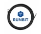 Коаксиальный кабель RunBit 3D-FB для 3G 4G антенн с низким затуханием сигнала ( премиум аналог RG58), 20м - изображение 1