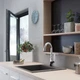 Мойка для кухни HANSGROHE гранитная S51 560x510мм прямоугольная врезная без сифона серая 43312290 - изображение 3