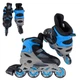 Детские раздвижные ролики Best Roller 20045-S, размер 28-32, колеса PVC, Синие - изображение 1