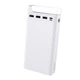 Повербанк на 30000mAh з ліхтариком HOCO J62 Jove table lamp (3USB/1Type-C, 2A). White - зображення 1