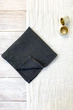Льняные салфетки TouchableLinen 1 шт Темно-серый 45х45 см - изображение 4