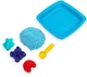 Кінетичний пісок Wacky-tivities Kinetic Sand Замок з піску 454 г Блакитний + формочки та лоток (71402B) - зображення 3
