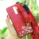 Чехол Lanyard для Xiaomi Redmi 9 бампер с ремешком Red - изображение 1