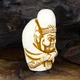 Статуэтка Нэцкэ Фукурокудзю Netsuke Гипс 4,6x3,3x2,4 см Бежевый (00679) - изображение 3