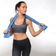 Багатофункціональне спортивне рушник TRAVEL TOWEL HG-LST 60 см x 120 см блакитне - зображення 2