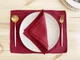Льняной сервировочный коврик (ланчмат) TouchableLinen 1 шт 40х50 см Вишневый Подставка под тарелку - изображение 2