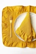 Льняные салфетки с рюшами TouchableLinen 1 шт Горчичный 45х45 см - изображение 3
