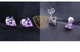 Серебряные женские серьги 925 пробы с кристаллами аметиста "La Magic amethyst" - изображение 4