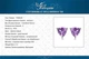 Серебряные женские серьги 925 пробы с кристаллами аметиста "La Magic amethyst" - изображение 6
