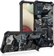 Чехол Military Shield для Samsung Galaxy M12 2021 / M127 бампер противоударный с подставкой Navy-Blue - изображение 1