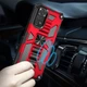 Чехол Shockproof Shield для Xiaomi Redmi Note 11 / Note 11S бампер противоударный с подставкой Red - изображение 3