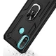 Чехол Shield для Motorola Moto E20 / E40 противоударный Бампер с подставкой Black - изображение 3