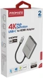 Переходник Promate MediaLink-H2 USB Type-C to 2xHDMI 4K Grey (medialink-h2.grey) - изображение 5