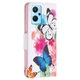 Чохол з малюнком Deexe Color Wallet для Realme 9i / Oppo A76 / Oppo A96 - Two Butterflies - зображення 4