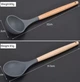 Силіконовий кухонний набір Utensil Set чорного кольору на 24 шт (41113) - зображення 5