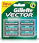 Сменные картриджи для бритья (лезвия кассеты) мужские Gillette Vector (Slalom) 6 шт - изображение 1