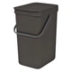 Ведро для мусора Brabantia Sort Go 16 л Grey (109966) - изображение 1