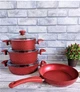 Набір посуду O.M.S. Collection 3005 Red 7 предметів - зображення 1