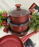 Набір посуду O.M.S. Collection 3005 Red 7 предметів - зображення 4