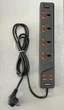 Мережевий фільтр подовжувач Remax BKL-03 4 вилки, 4 USB, 2 метри - зображення 2