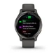 Смарт-часы Garmin Venu 2S Slate Bezel + Graphite (010-02429-10); 1.1" (360x360) MIP / Bluetooth / Wi-Fi, GPS, GLONASS, Galileo, NFC / до 10 дней / 5 ATM / 40.4 х 40.4 х 12.1 мм, 38.2 г / серый - изображение 3