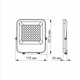 Прожектор LED день-ніч 30W 5000K 220V VL-F2-305G-N VIDEX - зображення 2