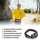 Сумка-пояс для бігу Sport2People Running Belt Black (світловідбиваюча, вологостійка) - зображення 3