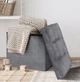 Пуф для хранения MBM HOME велюровый 38х38х38 см Серый (TH-05 GRAY) - изображение 7