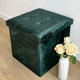 Пуф для хранения MBM HOME велюровый 38х38х38 см Зеленый (TH-05 GREEN) - изображение 10