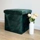 Пуф для хранения MBM HOME велюровый 38х38х38 см Зеленый (TH-05 GREEN) - изображение 11