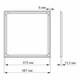 Светильник Videx LED панель ART 40W 5000K (VL-PA405W) - изображение 2