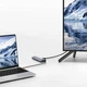 USB-хаб адаптер Type-C Baseus Metal Gleam 7в1 (Type-C, 100W, 2xUSB3.0 + HDMI 4KHD + Type-C PD + TF + SD) - Сірий - зображення 7