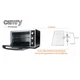 Духовка электрическая настольная Camry CR 6018 35 л домашняя печь для кухни с конвекцией на 2.2 кВт для выпечки пиццы и мяса гриль на вертеле размеры 51х32,5х39 см - изображение 7