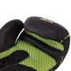 Перчатки для бокса кожаные на липучке Zelart Heroe 3149 Black-Neon Green 10 унций - изображение 4