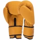Перчатки для бокса кожаные на липучке Zelart 3074 Yellow 10 унций - изображение 2