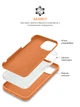 Силіконовий чохол для Apple iPhone 13, ICON2 Case, Помаранчевий, протиударний, панель, захист всього корпусу, матова поверхня Soft Touch, виступає над дисплеєм, сумісний із захисними склом і плівками, з мікрофіброю, ArmorStandart (ARM60479) - зображення 6