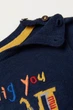 Джемпер тонкой вязки для мальчика H&M 0624674006 068 см (3-6 months) темно-синий - изображение 2