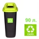 Мусорное ведро Plafor SORT BIN 90 л c зеленым ободком - изображение 1