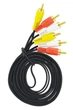 Аудіо + відео кабель тюльпани 3 x RCA AV 1.5 м (546684916) Чорний - зображення 4