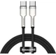 Кабель Baseus Cafule Metal Data Cable Type-C to Type-C 100W Black 1м (CATJK-C01) - изображение 1