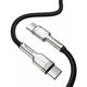 Кабель Baseus Cafule Metal Data Cable Type-C to Type-C 100W Black 1м (CATJK-C01) - изображение 2