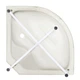 Душевой бокс Lidz Tani SB90x90.SAT.HIGH.FR, стекло Frost 4 мм - изображение 12