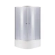 Душевая кабина Lidz Latwa SC80x80.SAT.HIGH.GR полукруглая, стекло 4 мм + Lidz Душевой поддон KAPIELKA ST80x80x41, с панелью - изображение 1