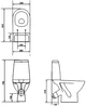 Унитаз-компакт CERSANIT Mito MERIDA 487 031 3/6 K03-037 с бачком и сиденьем Soft Close полипропилен - изображение 2